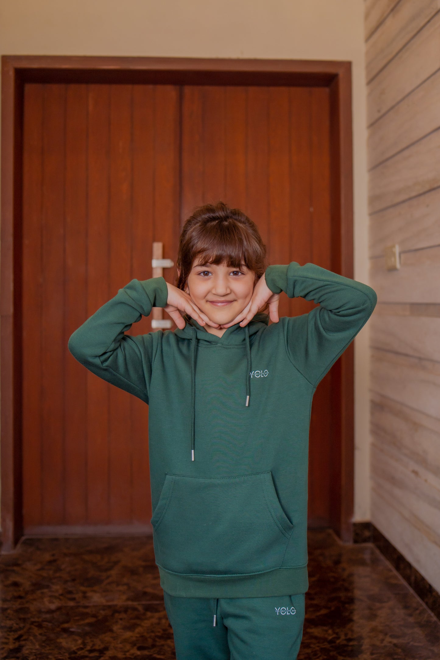 Emerald Green Pullover with sweatpants