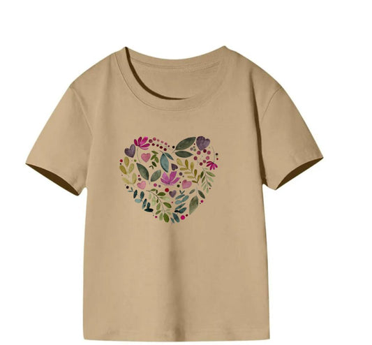 Beige Heart Shirt