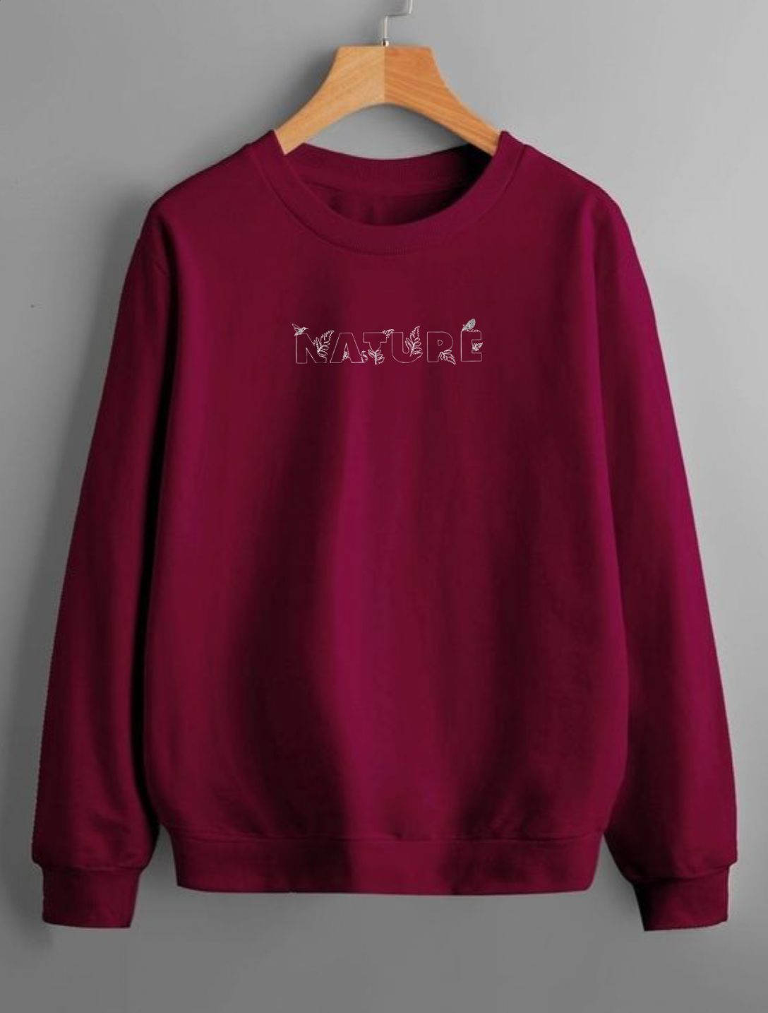 Maroon Nature Sweatshirt