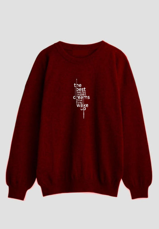 Maroon Quote Sweatshirt