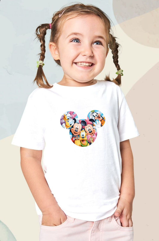 White Mickey & Friends Shirt