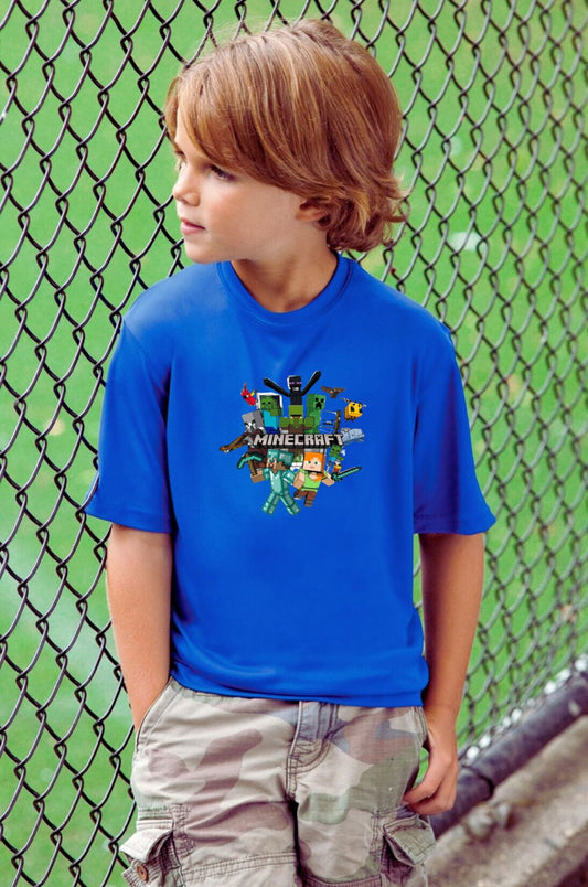 Minecraft Blue Tshirt